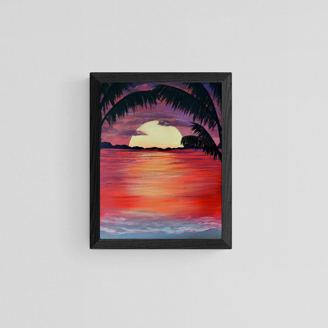 Last Light of Coral Shores - 14x18 Painting