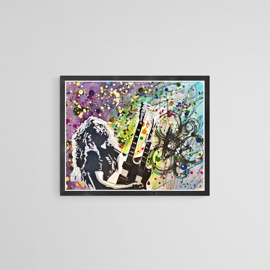 Claudio Sanchez (Coheed & Cambria) - 11x14 Mixed Media Painting