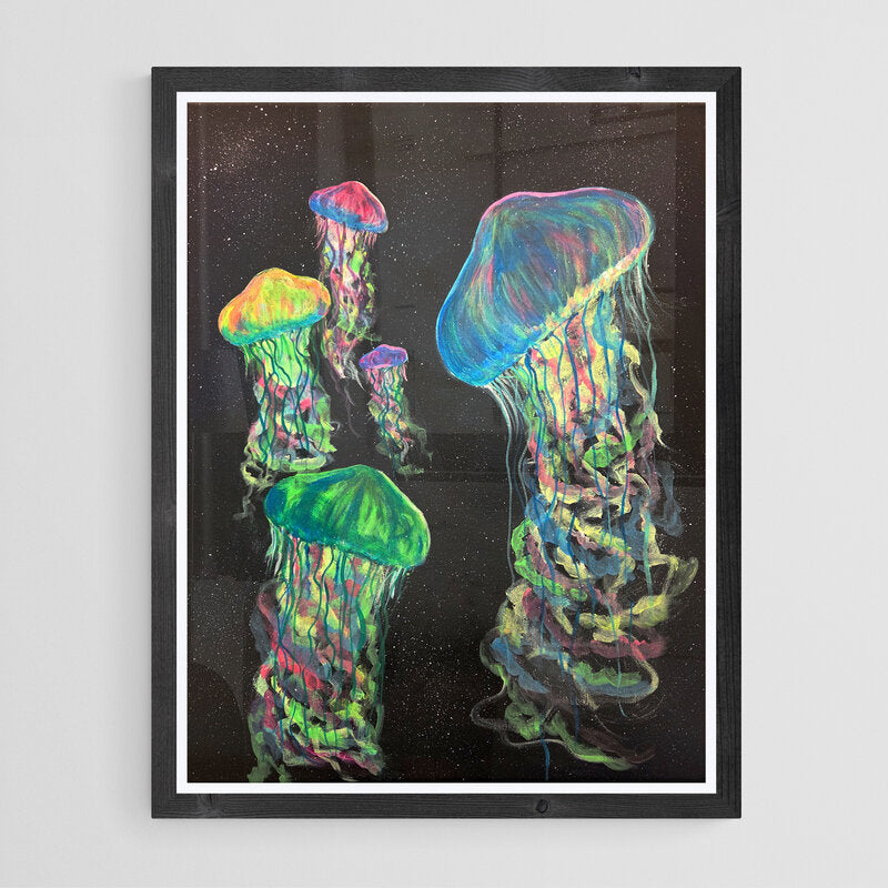 Neon Jelly Gang - 16x20 Painting