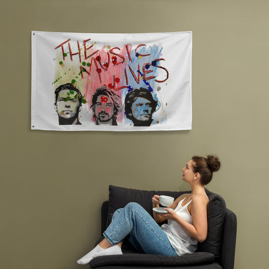 The Music Lives - Hanson Fan Flag