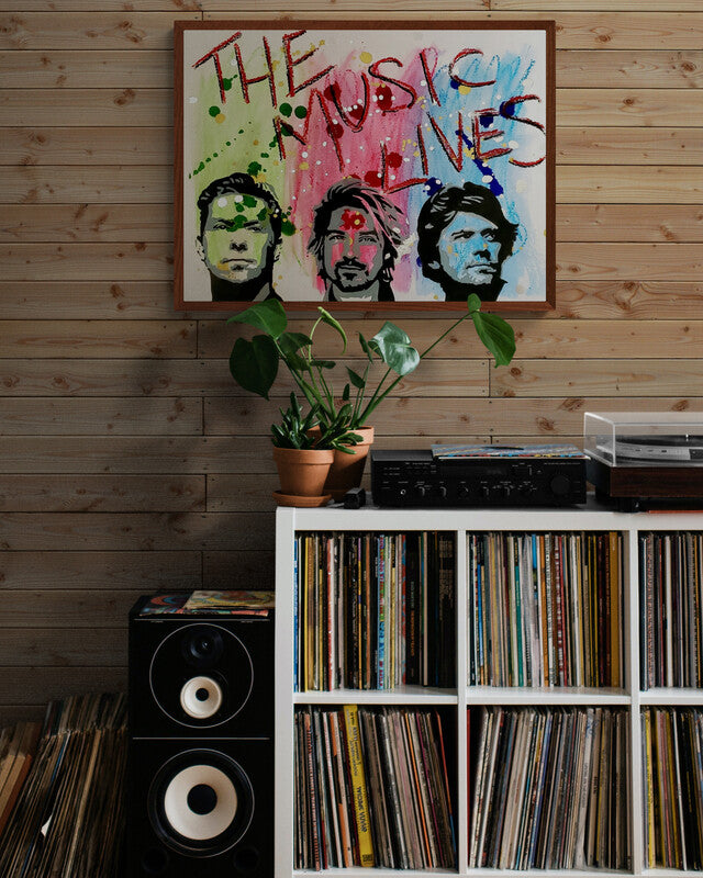 The Music Lives - Art Print